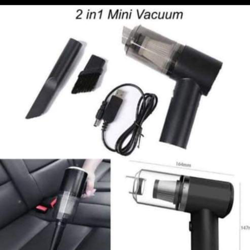Portable 3 in 1 Mini Vacuum Car Cleaner